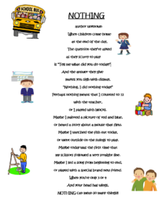 Poems | Ready, Set, Grow Daycare, Inc.